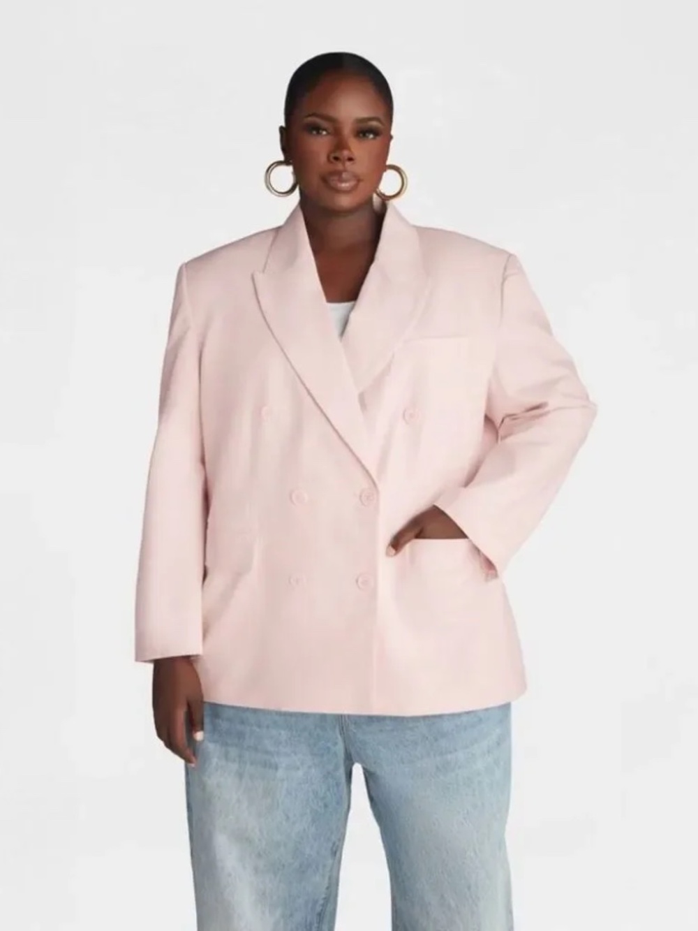 KBB by Kahlana - Women's 'The David Blazer' - Light Pink NWT (sz L)